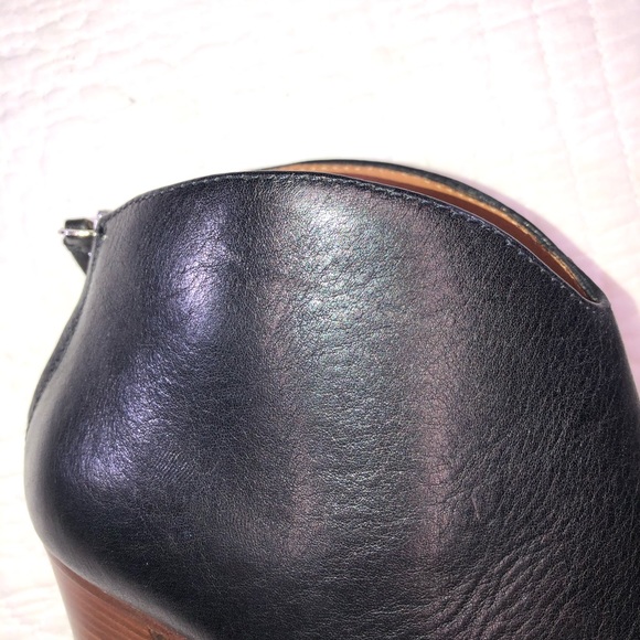 FRYE Made in Italy Collection June Black Leather Ankle Boot Sz 10 - Picture 7 of 10